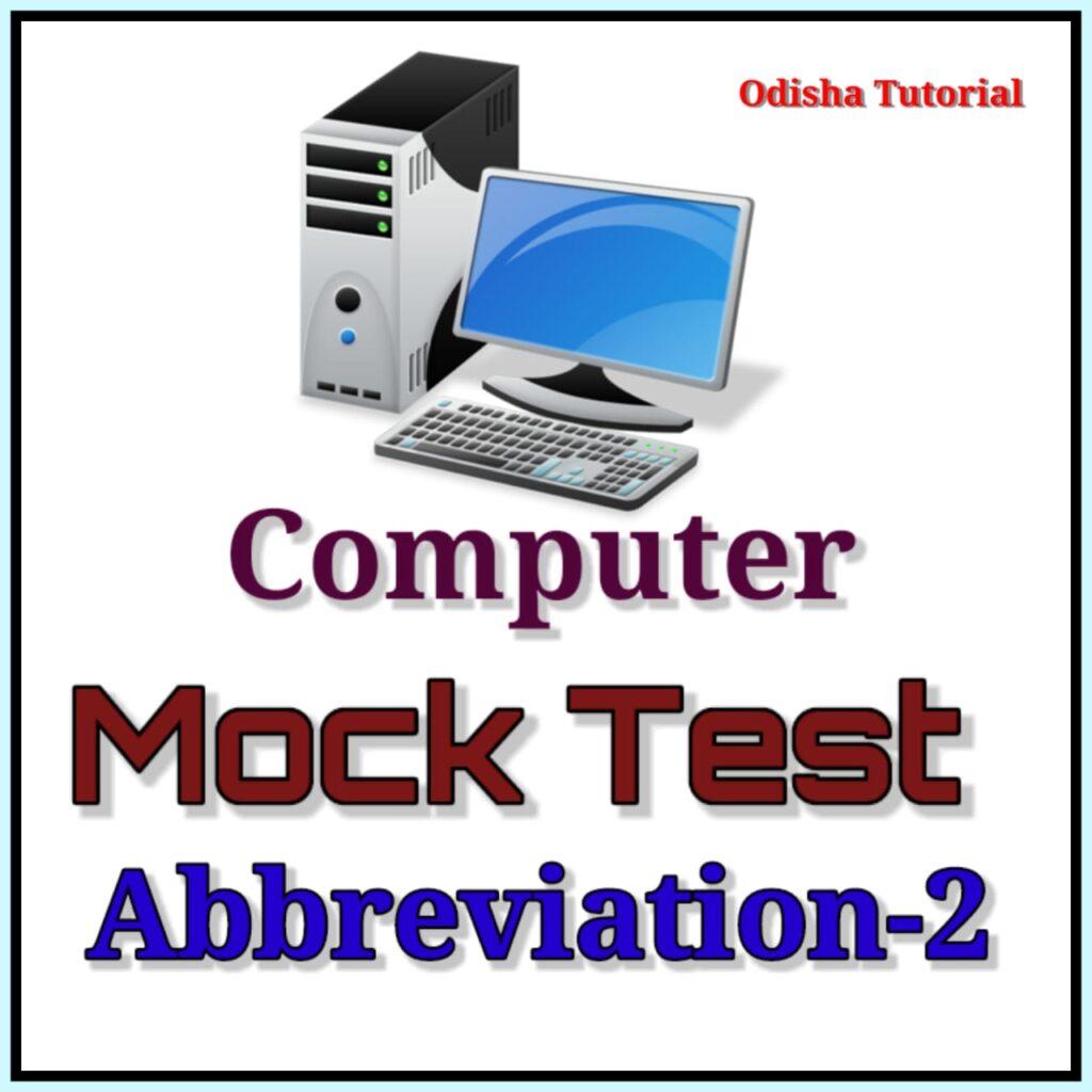 Computer Abbreviation-2, Computer,