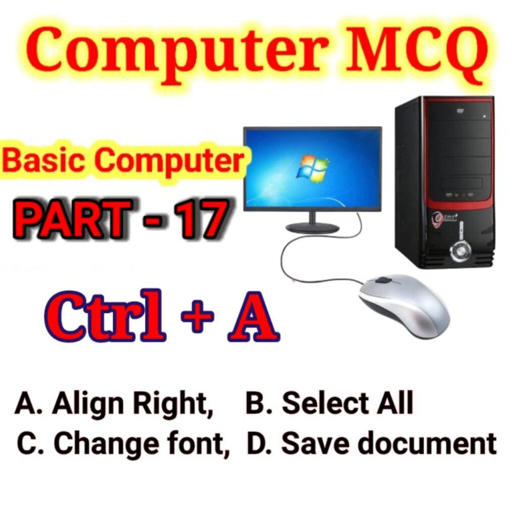 Computer MCQ, Computer MCQ-17,