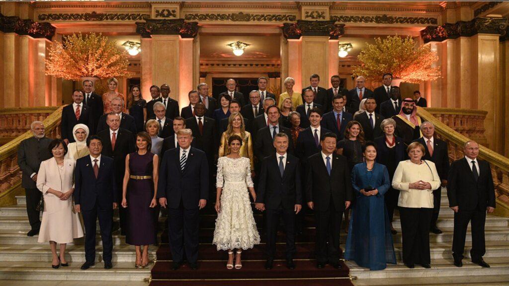 G20 Family photo at the Teatro Colon In Buenos Aires, 