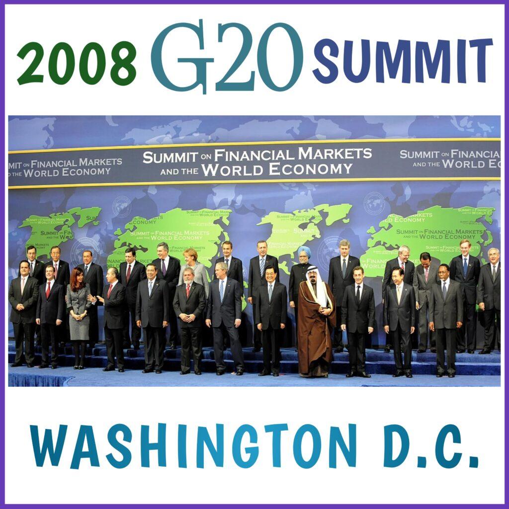 G20 summit 2008, Washington D.C.,