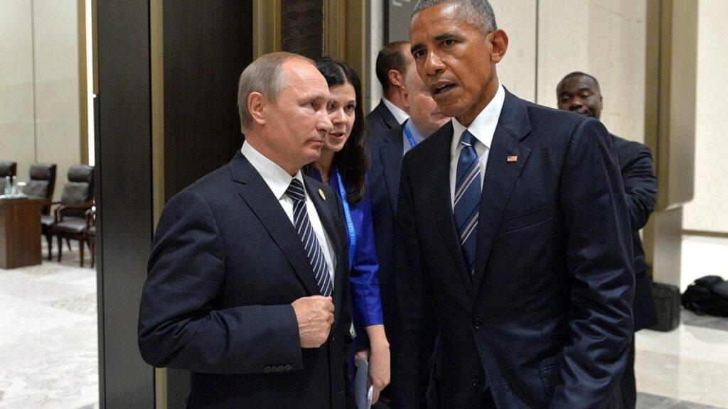 Vladimir Putin and Barack Obama, on 5 September 2016.